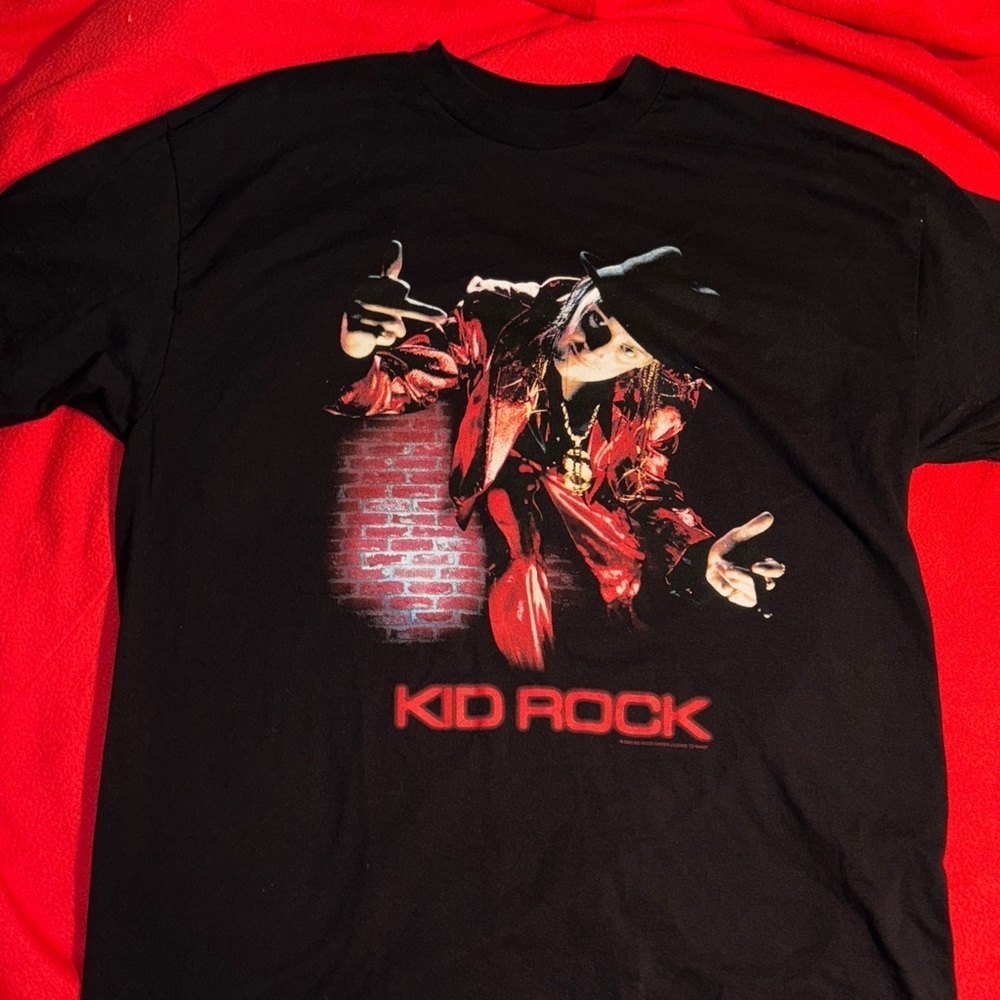 Vintage 2000s Kid Rock Black Graphic T-Shirt